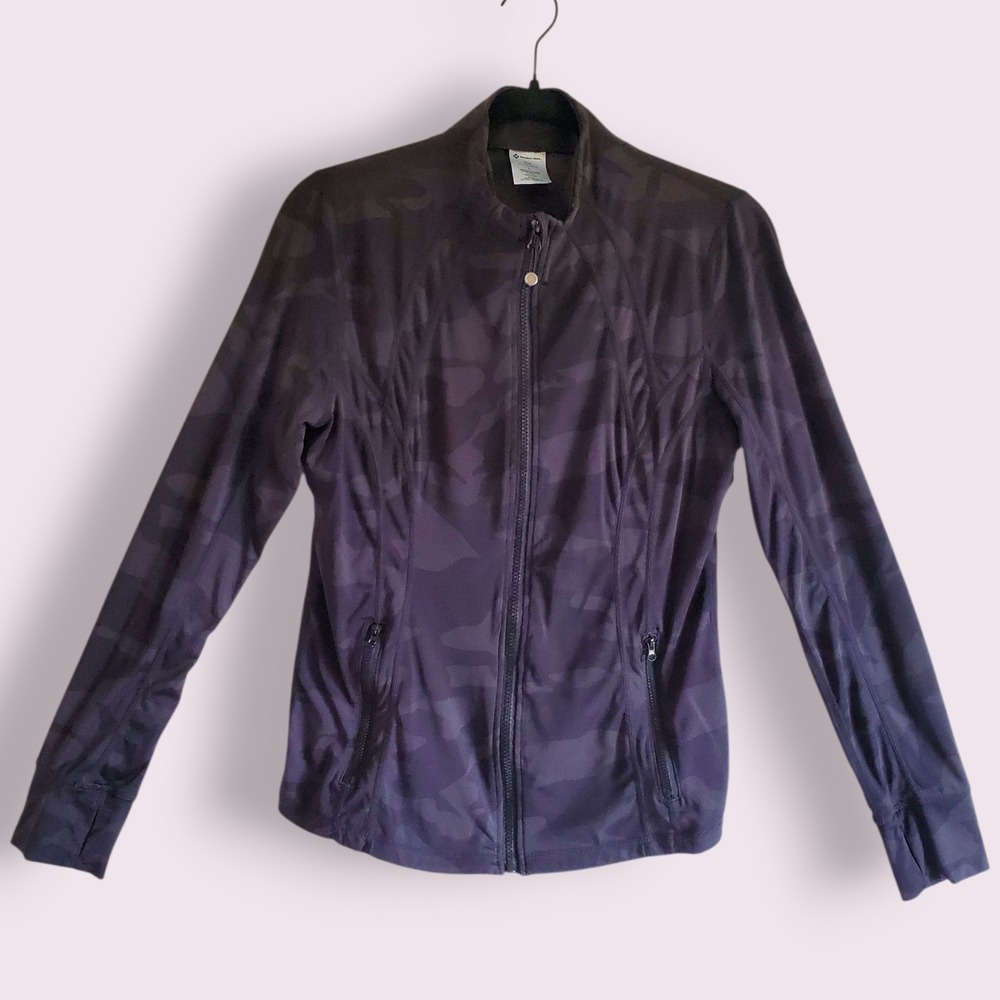 Member's Mark Zen Active Jacket Women's L‎ Camo Print Full Zip Athletic
